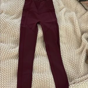 Lululemon Merlot training/workout pants